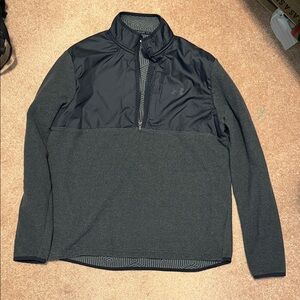 Under Armour Charcoal and Black Half-Zip Jacket size L